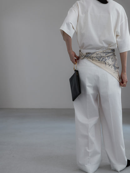 cotton pants- white