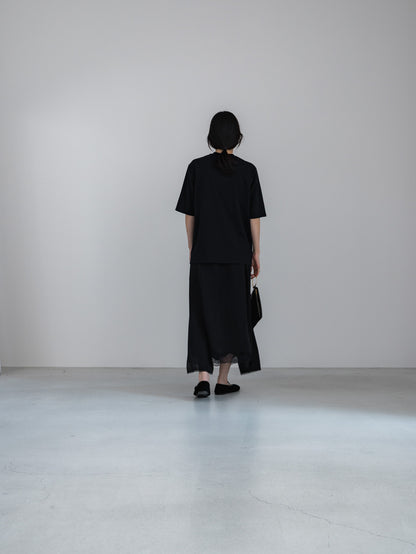 half sleeve T / black