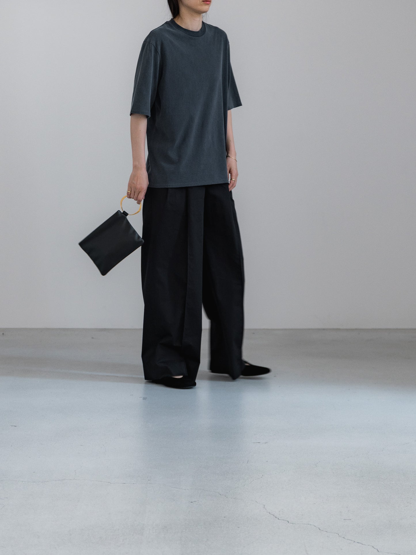 half sleeve T / vintage black