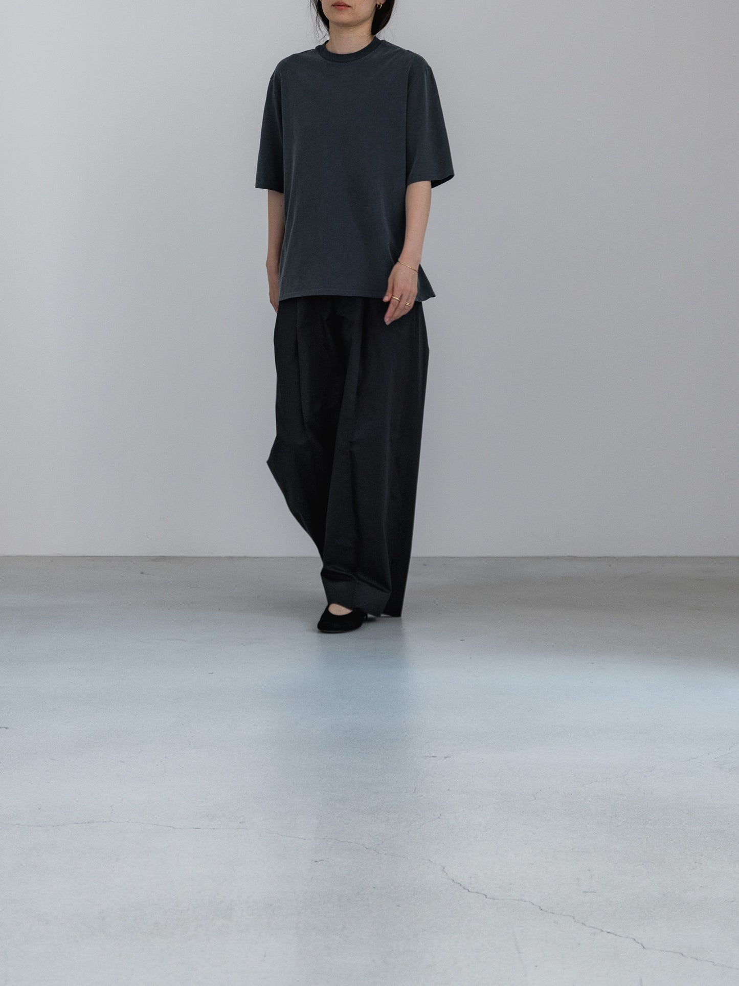 half sleeve T / vintage black