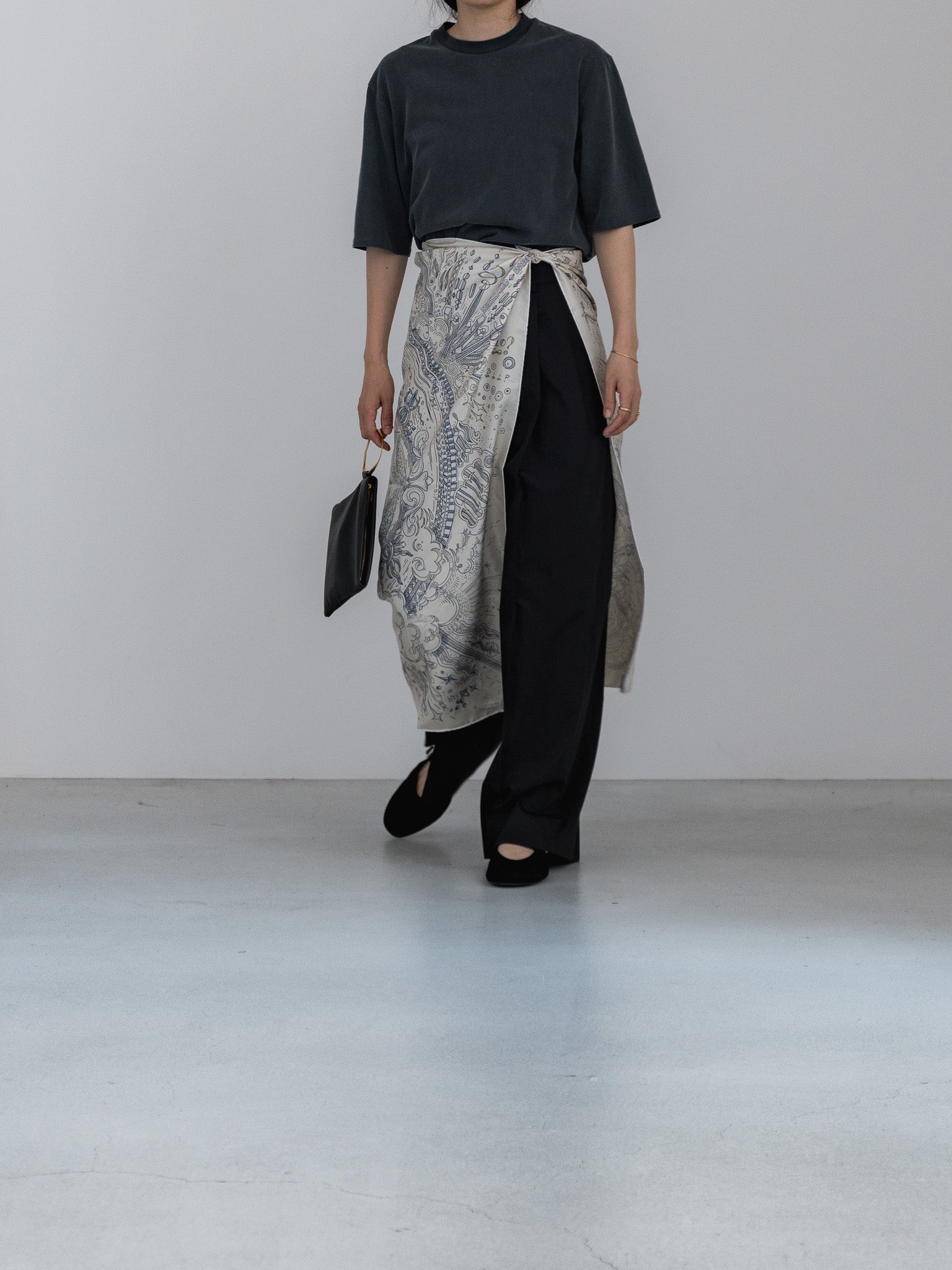digne half sleeve T black 新品タグ付き half sleeve T / black – digne.online
