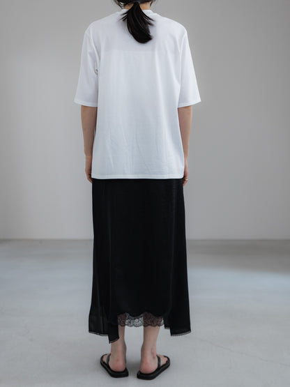 half sleeve T / white