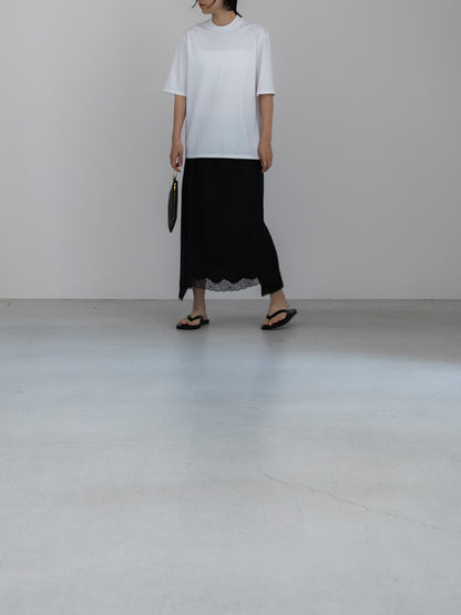 half sleeve T / white