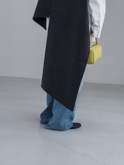 【pre order】throw shawl coat - d.gray