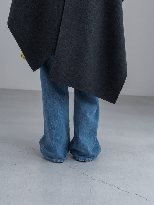 【pre order】throw shawl coat - d.gray