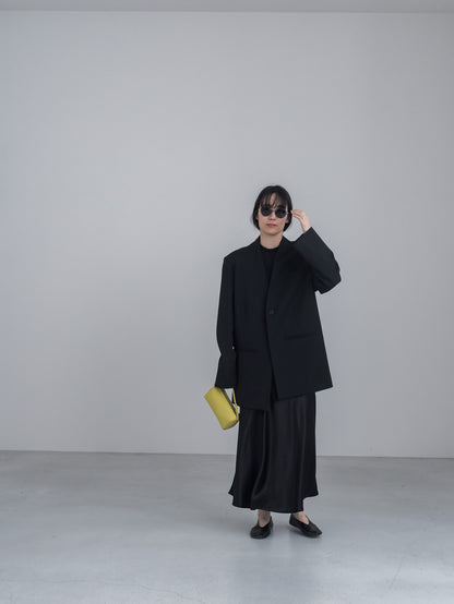【pre order】collarless jacket  Vol.4 - black