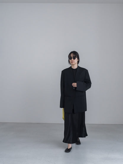 【pre order】collarless jacket  Vol.4 - black