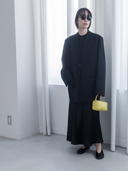 【pre order】collarless jacket  Vol.4 - black