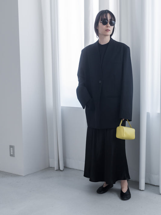 【pre order】collarless jacket  Vol.4 - black