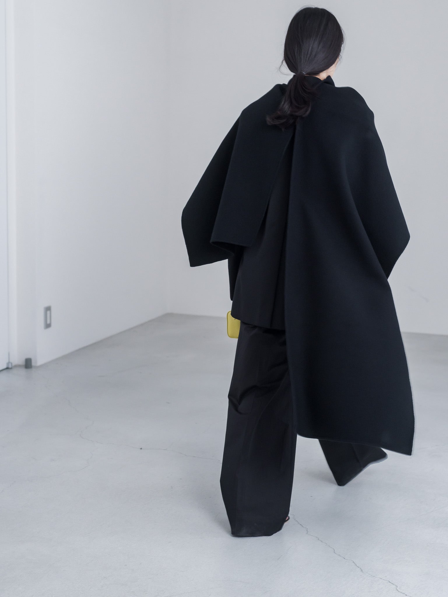 digne ディニュ　Collarless Jacket Coat  Black digne :ディニュ公式オンラインショッピング – digne.online