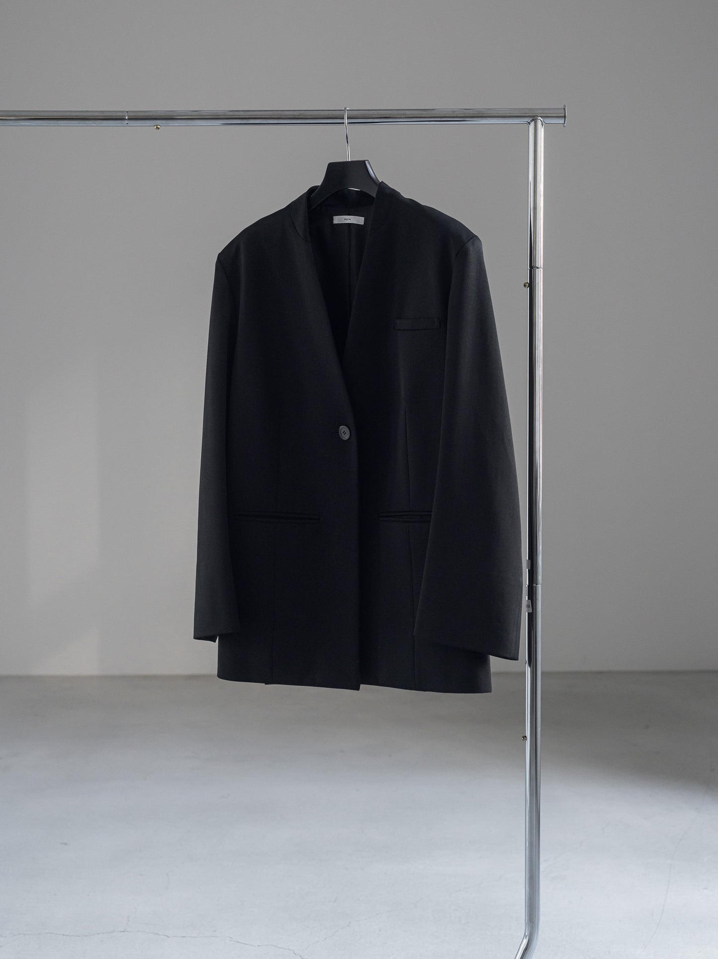 【pre order】collarless jacket  Vol.4 - black