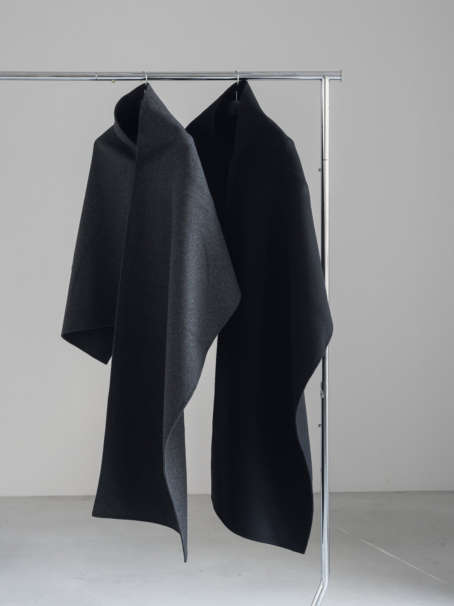 【pre order】throw shawl coat - black