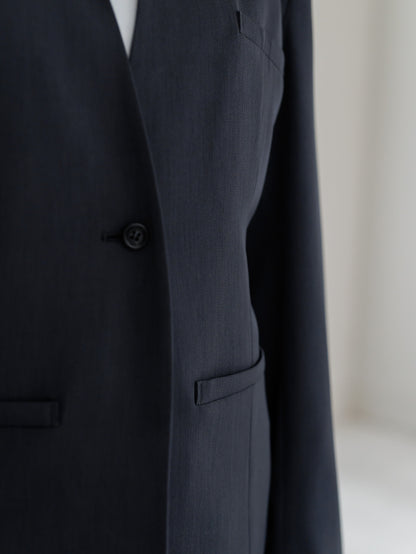 【pre order】collarless jacket  Vol.5 - navy