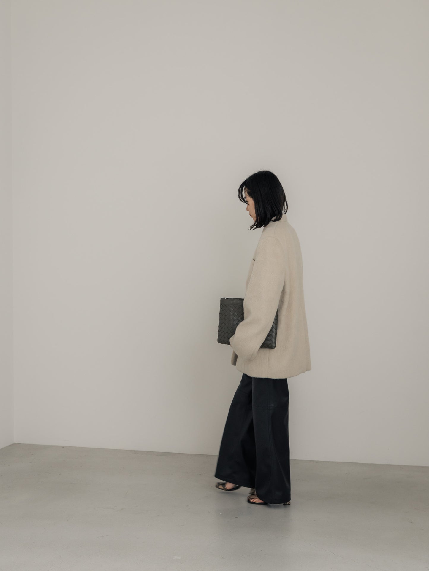 【pre order】shaggy  jacket coat - ivory