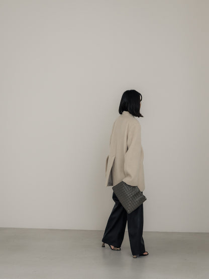 【pre order】shaggy  jacket coat - ivory