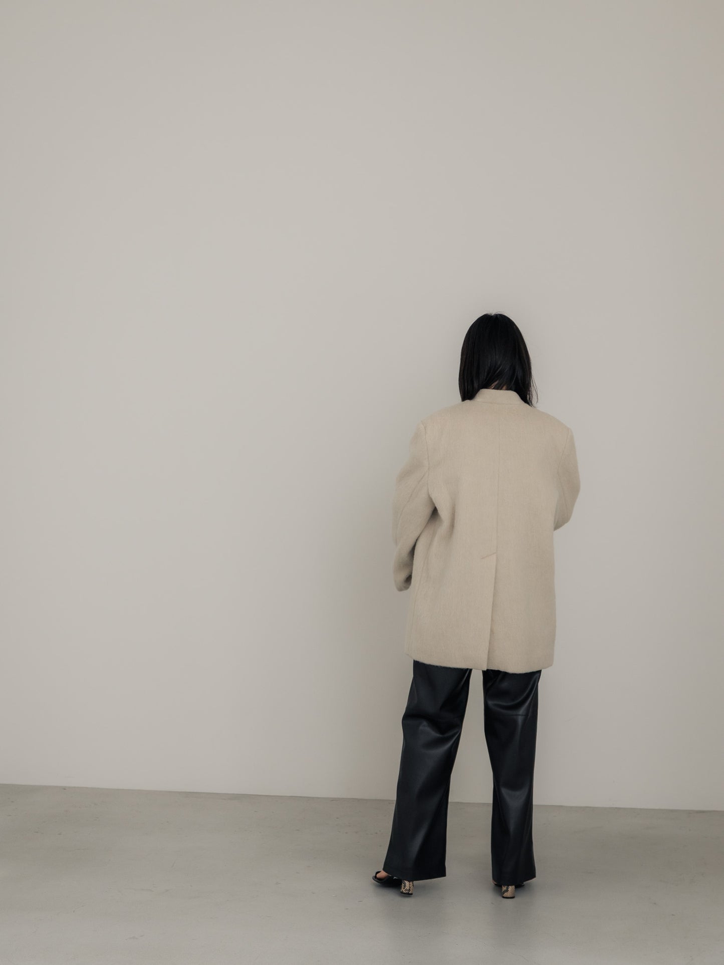 【pre order】shaggy  jacket coat - ivory