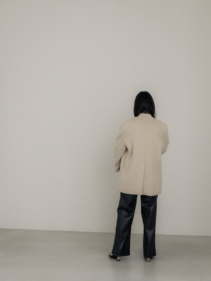 【pre order】shaggy  jacket coat - ivory