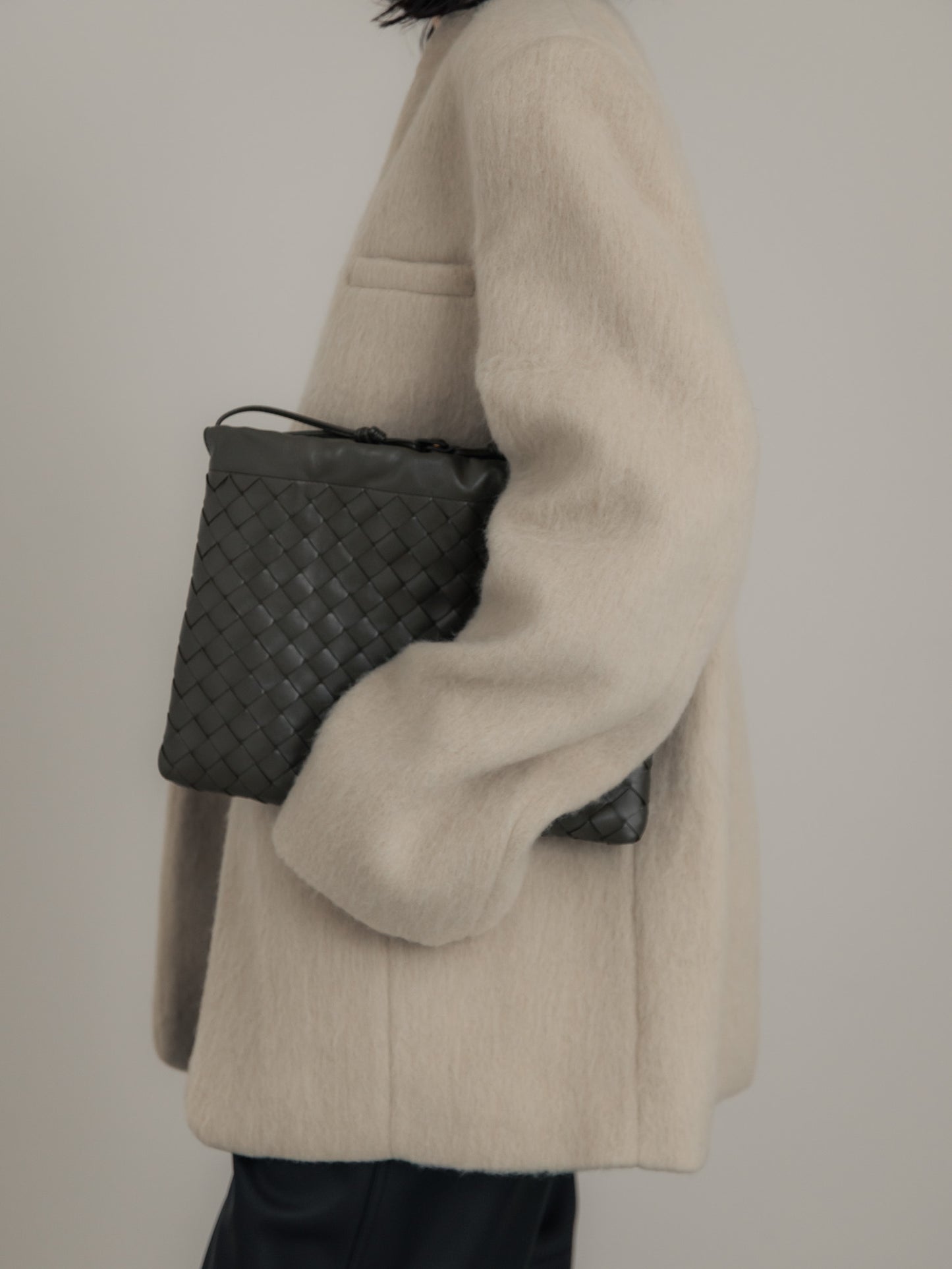 【pre order】shaggy  jacket coat - ivory