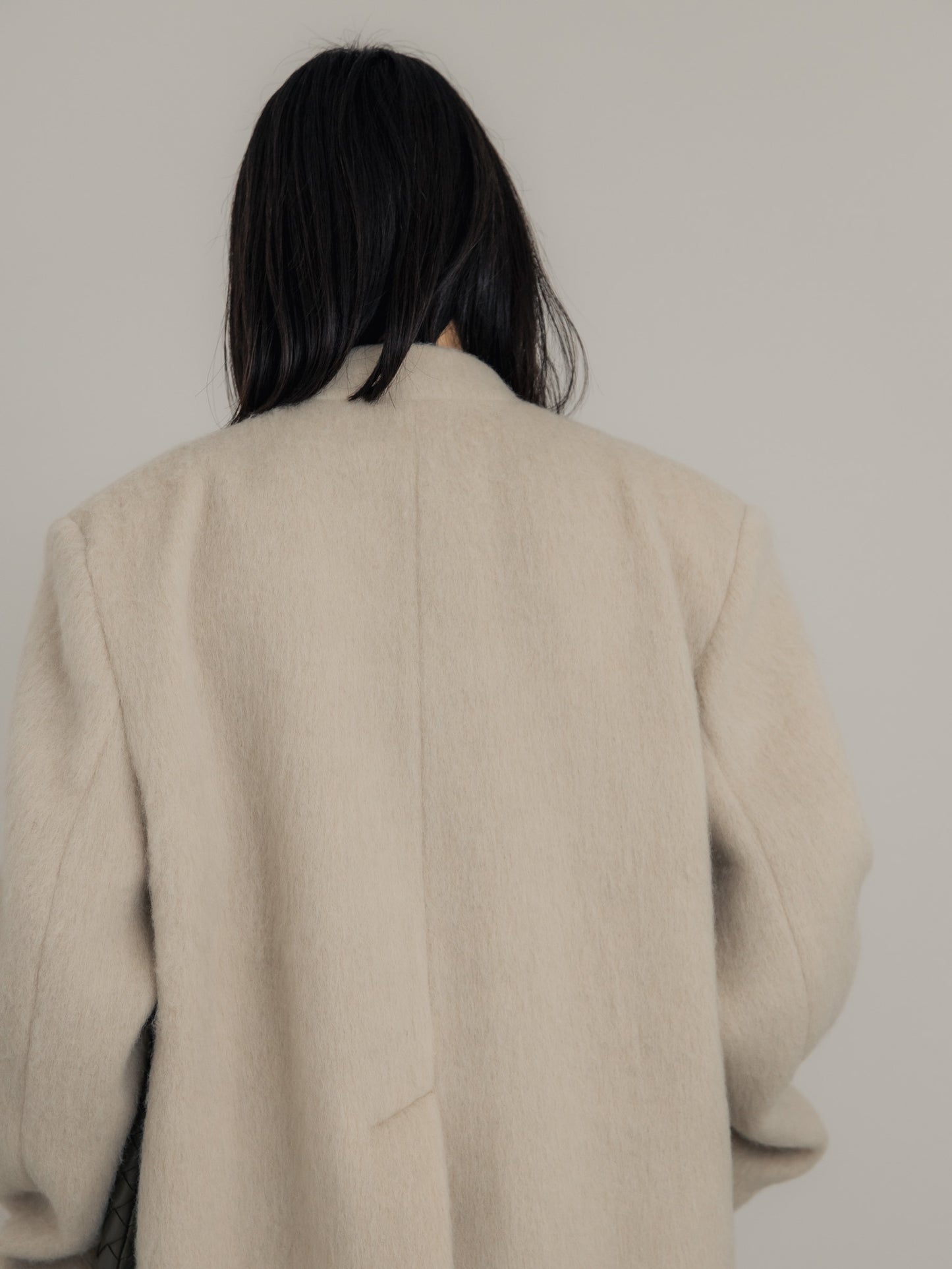 【pre order】shaggy  jacket coat - ivory