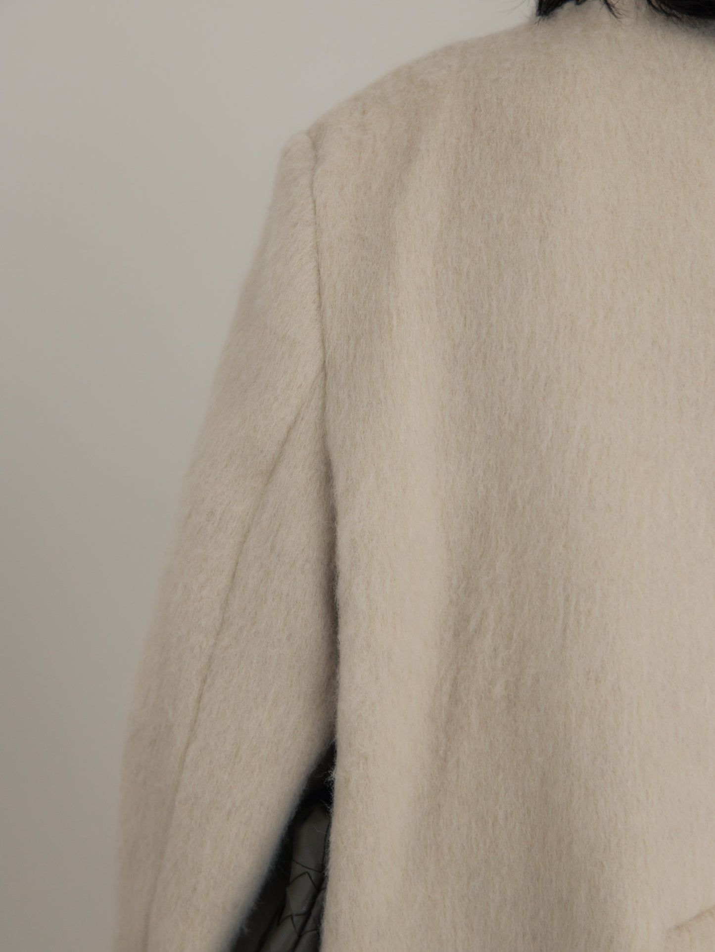 【pre order】shaggy  jacket coat - ivory