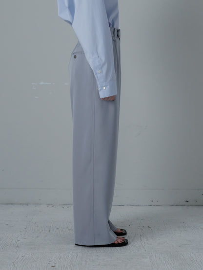 【pre order】relax slacks pants - sax