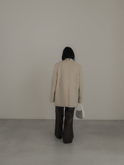 【pre order】leather pants - brown