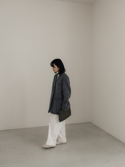 【pre order】shaggy  jacket coat - gray