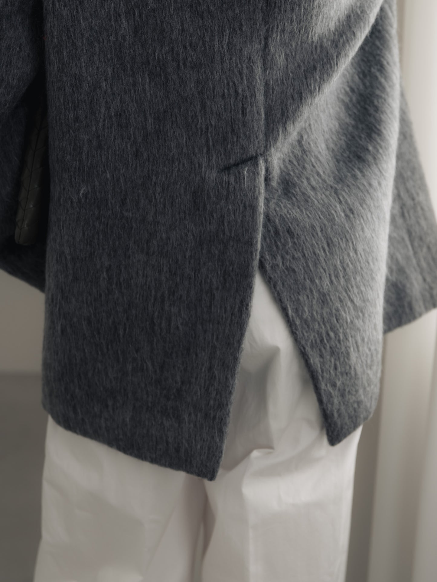 【pre order】shaggy  jacket coat - gray