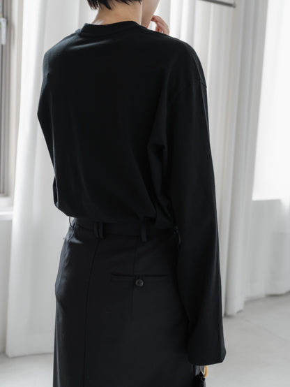 【pre order】huge long T (white / black)
