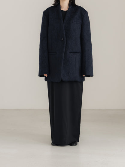 【pre order】shaggy  jacket coat - navy