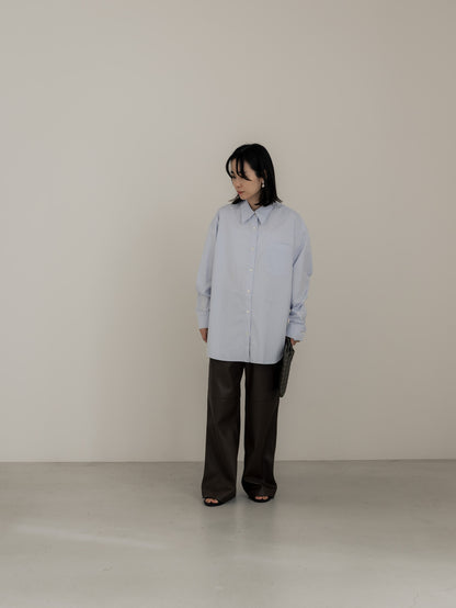 【pre order】leather pants - brown