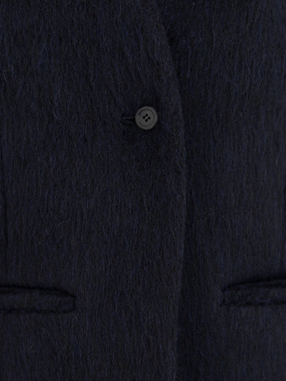 【pre order】shaggy  jacket coat - navy