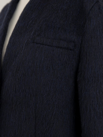 【pre order】shaggy  jacket coat - navy