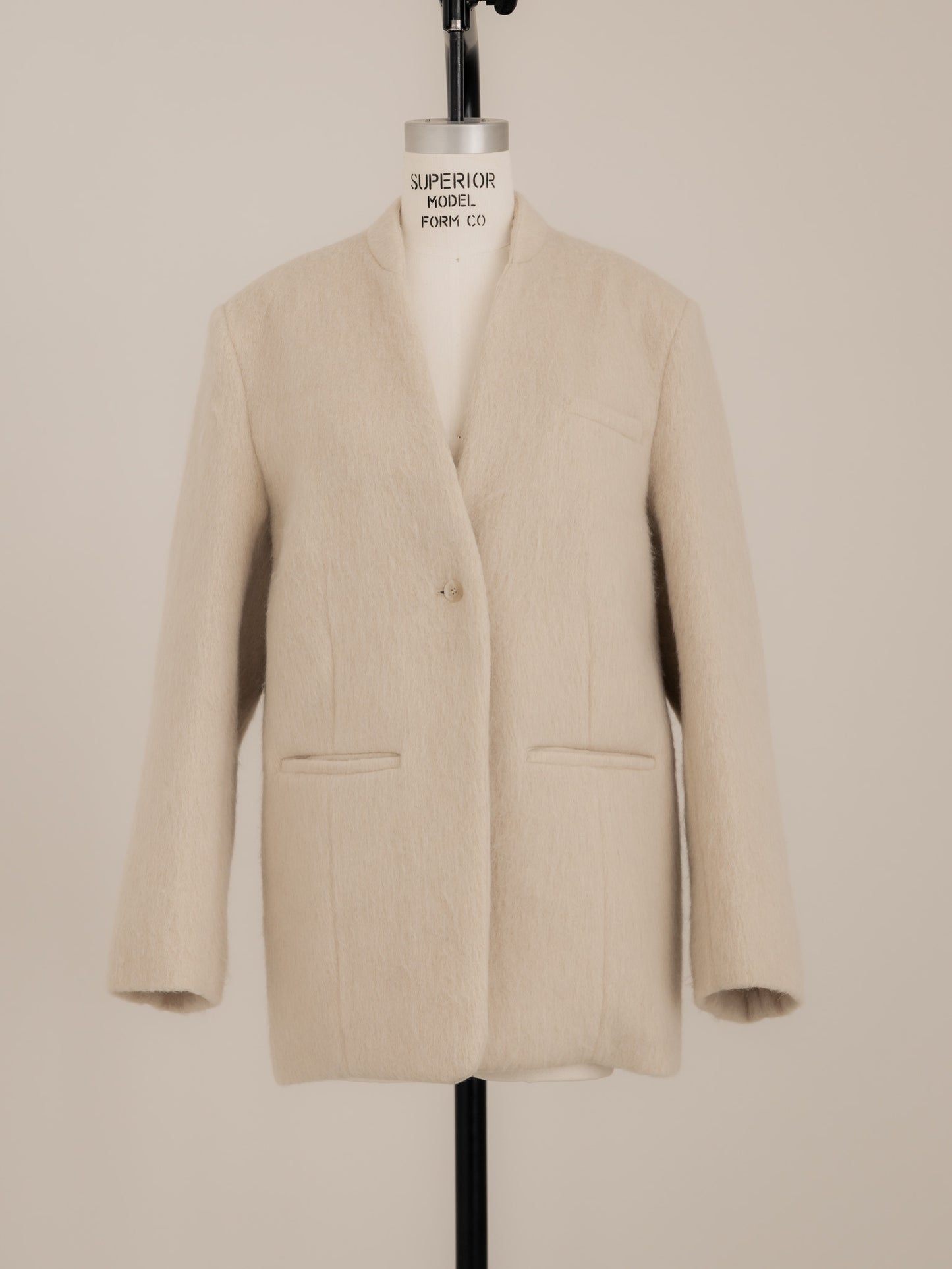【pre order】shaggy  jacket coat - ivory