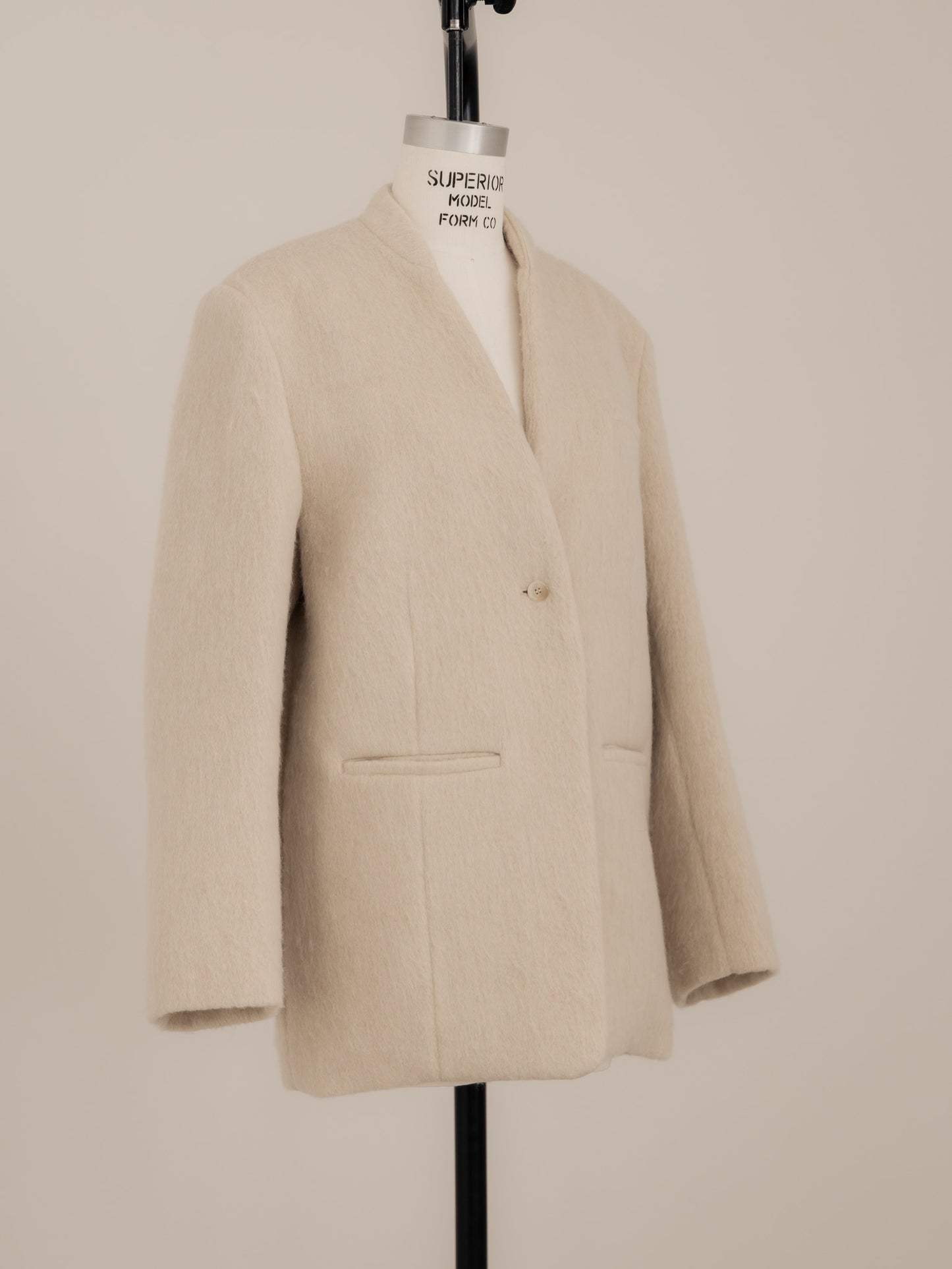 【pre order】shaggy  jacket coat - ivory