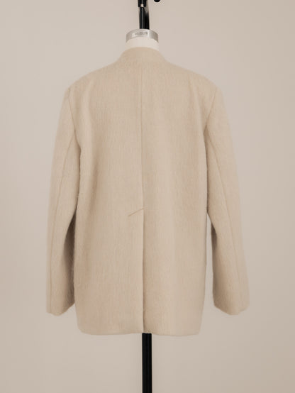 【pre order】shaggy  jacket coat - ivory