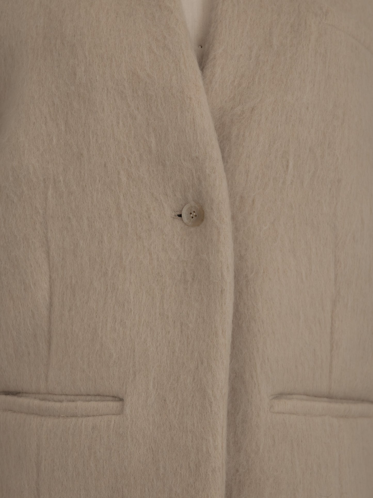 【pre order】shaggy  jacket coat - ivory