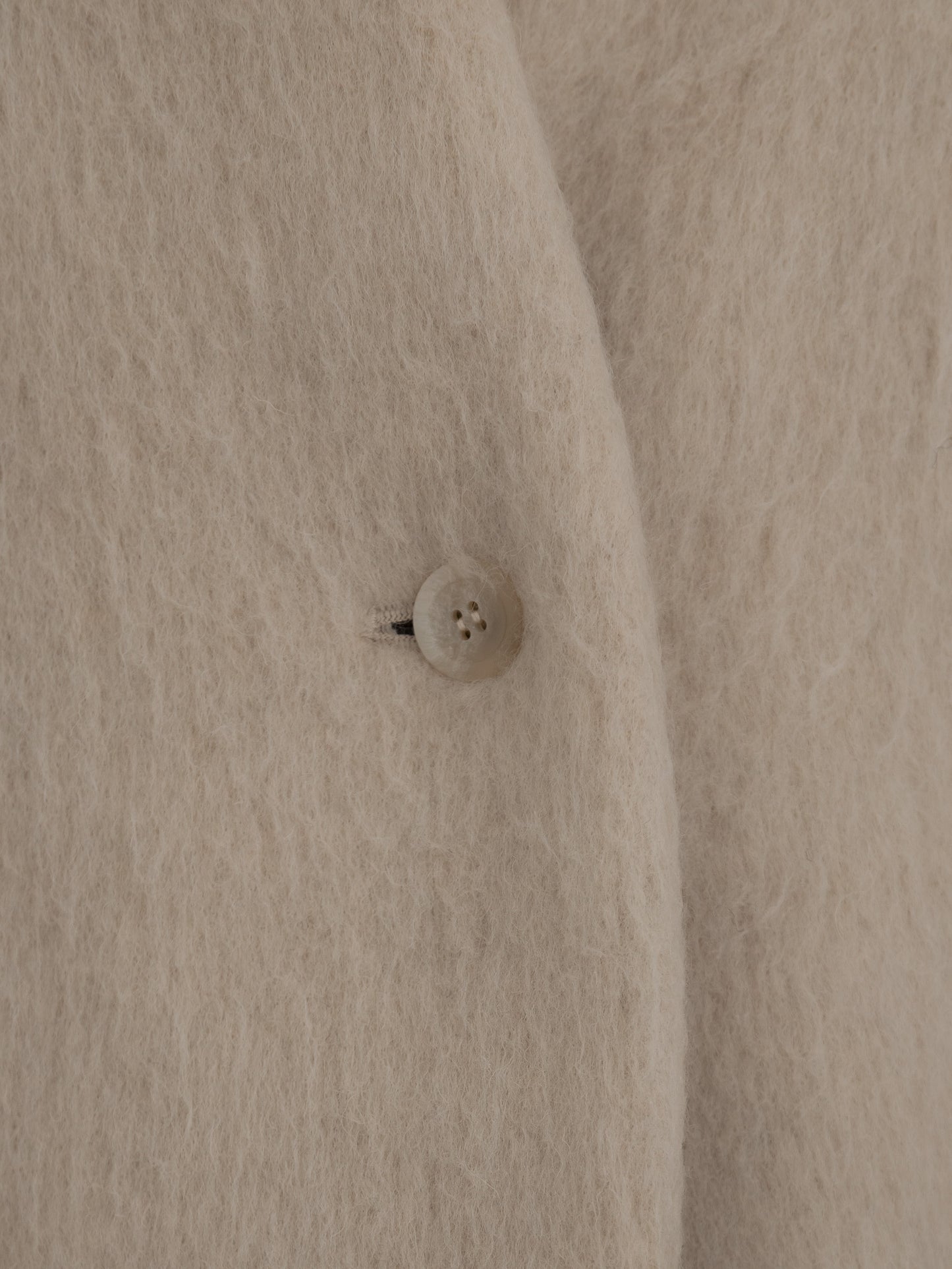 【pre order】shaggy  jacket coat - ivory