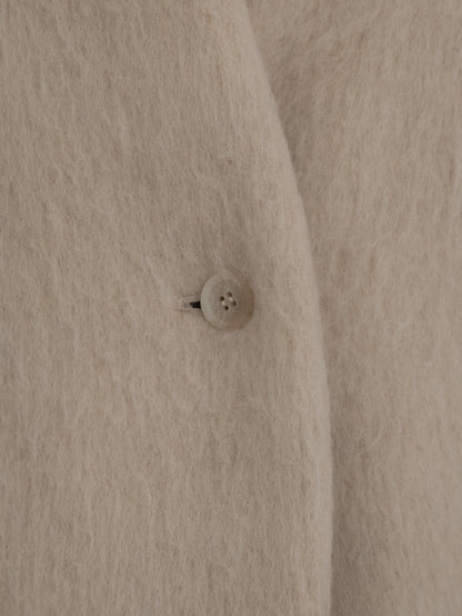 【pre order】shaggy  jacket coat - ivory