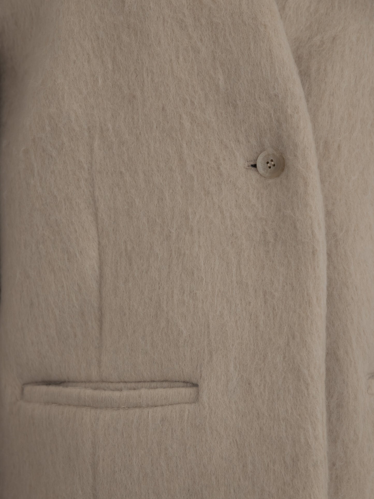 【pre order】shaggy  jacket coat - ivory