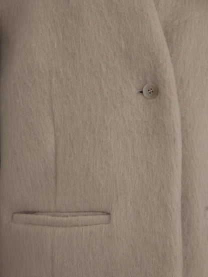 【pre order】shaggy  jacket coat - ivory