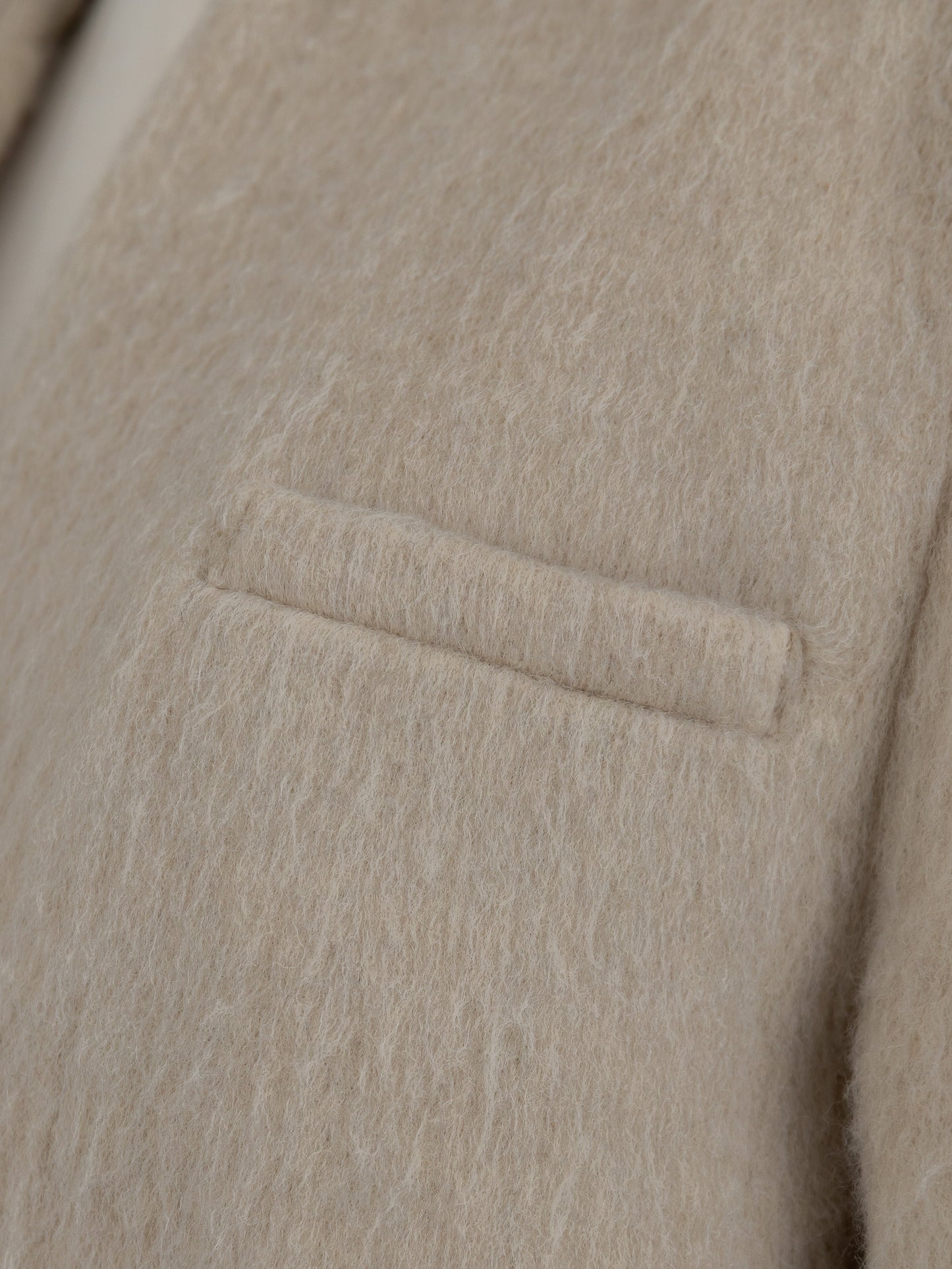 【pre order】shaggy  jacket coat - ivory