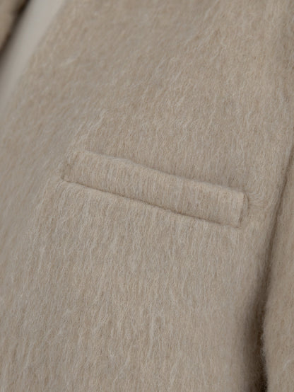 【pre order】shaggy  jacket coat - ivory