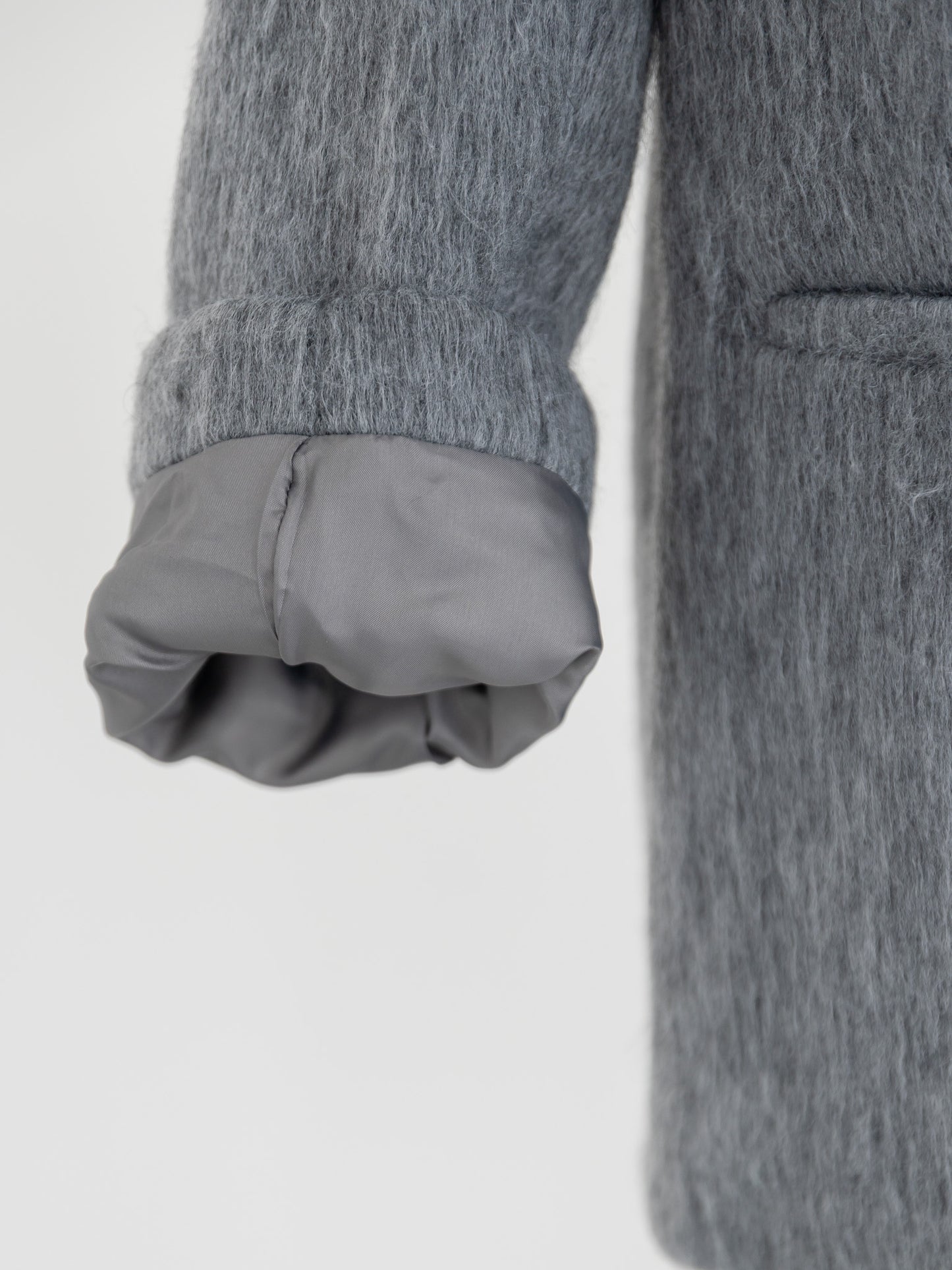 【pre order】shaggy  jacket coat - gray