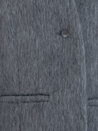 【pre order】shaggy  jacket coat - gray