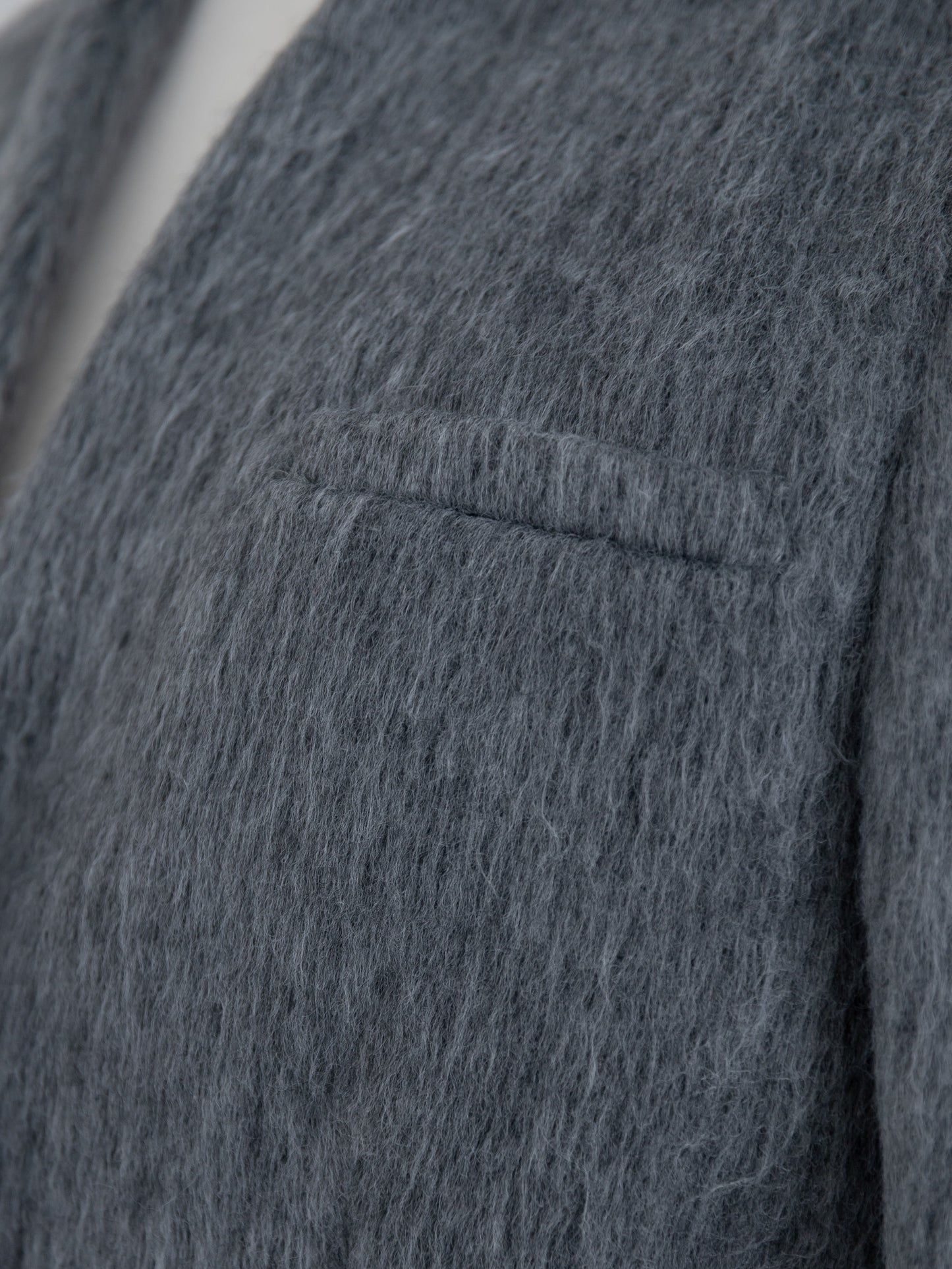 【pre order】shaggy  jacket coat - gray