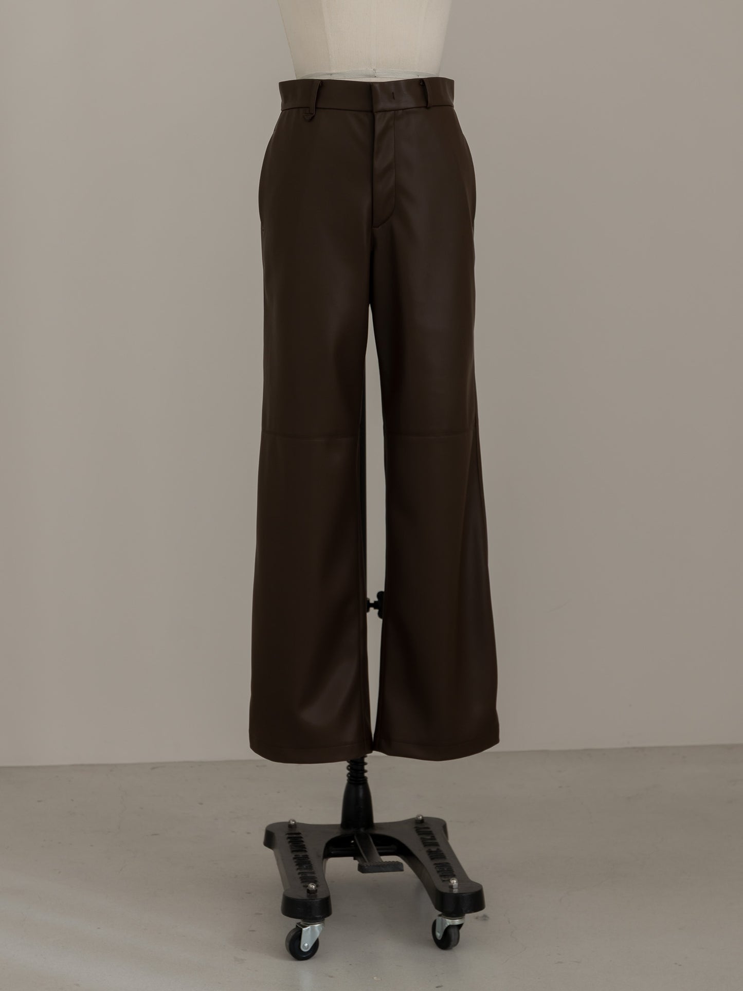 【pre order】leather pants - brown