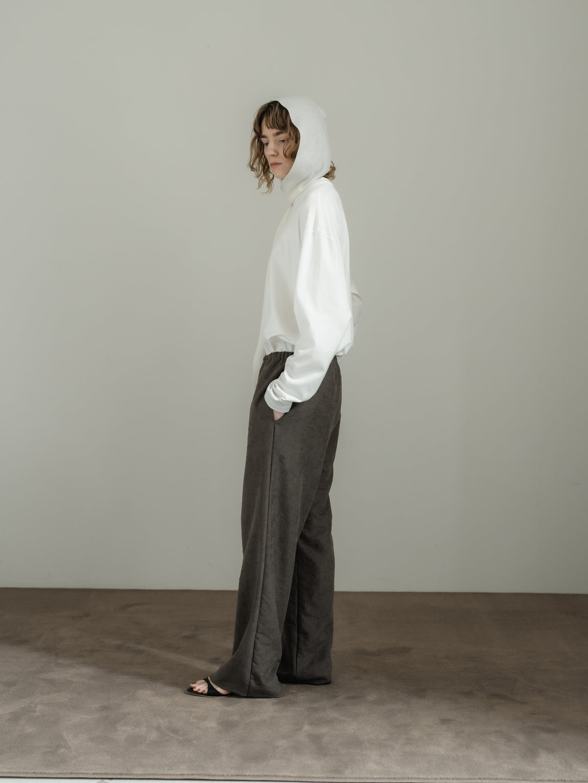 suede easy pants