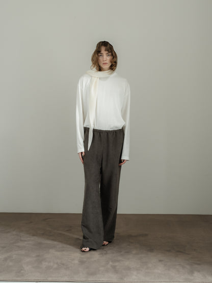 suede easy pants