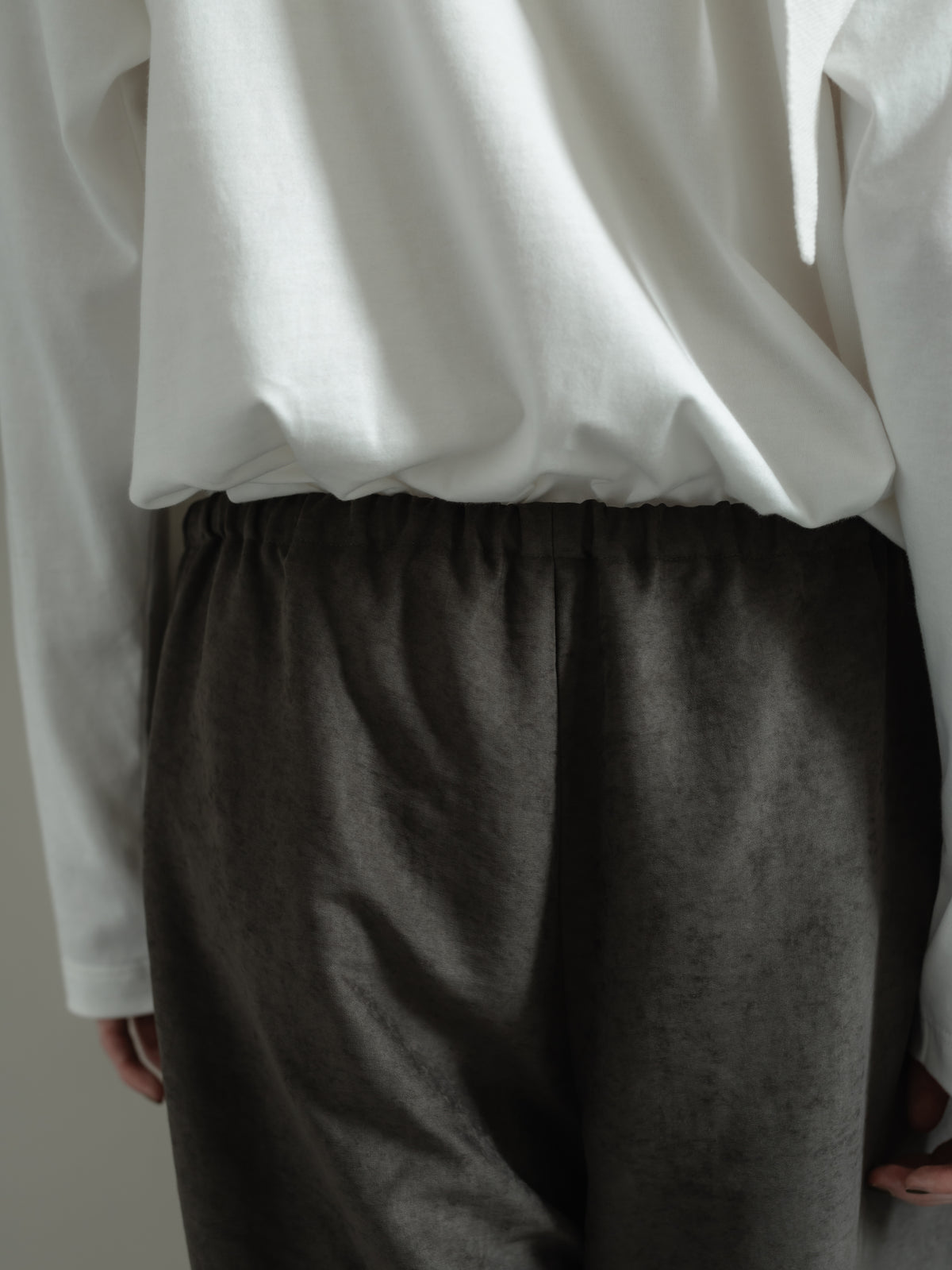 suede easy pants